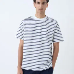 WES Casuals by Westside Navy Stripe Relaxed-Fit T-Shirt-picture-23