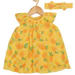 Creative Kid'S Girls Yellow Regular Fit Printed Dress-image-71