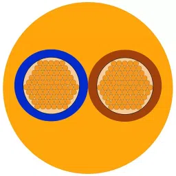 RS PRO 2 Core Power Cable 100 m 1 mm² Orange 500 V, 491964-image-101