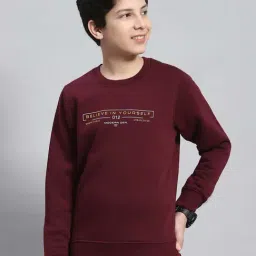 Monte Carlo Kids Wine Printed Full Sleeves Sweatshirt-picture-8