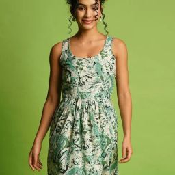 Globus Multicolor Printed Fit & Flare Dress-image-12