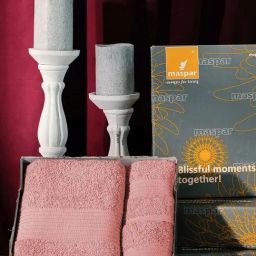 Maspar Pink Cotton Bath & Hand Towel - Set of 3-picture-32