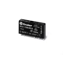 Finder DIN Rail Non-Latching Relay 24 V DC Coil 6 A Switching Current SPDT, 34.51.7.024.4010-picture-8