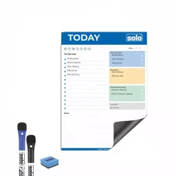 Solo A4 Portrait Magnetic Whiteboard Daily Planner, MWSA4D1-27