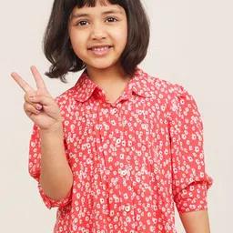 Campana Floral Print Shirt Style Top-image-57
