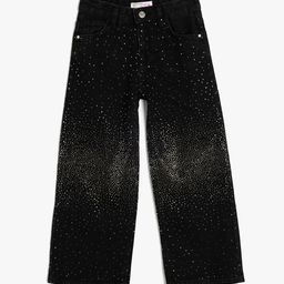 Koton Girls Polka Dot Printed Trousers-image-60