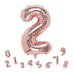 Shopping Time 2 Number Foil Balloon - Rose Gold-image-40