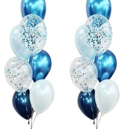 Shopperskart Baby Birthday Party Decorations Combo Blue - Pack of 25-42