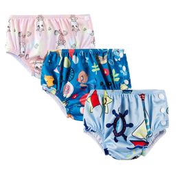 Chinmay Kids Waterproof Swim Diapers - Leakproof & Adjustable for Boys & Girls | Pack of 3 Fun Designs-image-89