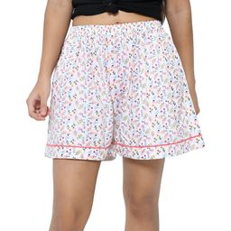 Funkrafts Cotton Floral Printed Shorts - Pink-image-55