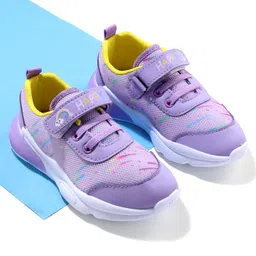 Cute Walk by Babyhug Sneaker Shoes with Velcro Closure - Purple-picture-18