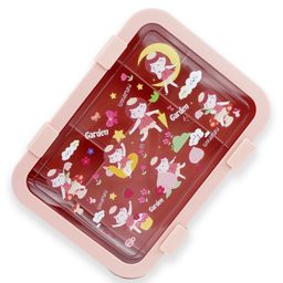 Little Surprise Box 5 Sections Fairy Print Kids Lunch Box - Peach-image-90