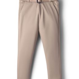 Rikidoos Solid Pant With Belt - Beige-picture-6