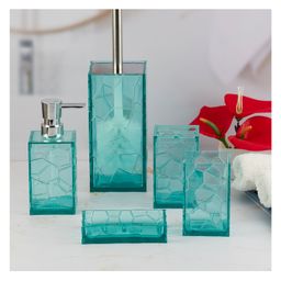 Kookee Acrylic Bath Set with Soap Dispenser - Set of 5 image 2