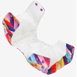 Mylo Baby Freesize Adjustable Cloth Diapers with 3 Free Insert Oeko Tex Certified Pack of 3 Rainbow ABC Print Twinkle - Multicolour image 4