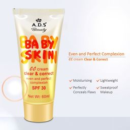 A.D.S Matte CC Cream Foundation With SPF 20 PA+++ Shade-02 image 2