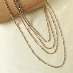Sohi Gold Designer Statement Stones Necklace-picture-21