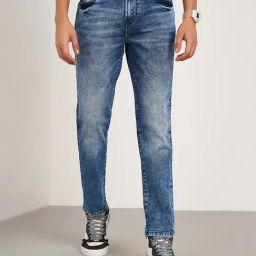 Sf Jeans By Pantaloons Medium Blue Cotton Slim Fit Jeans-image-53