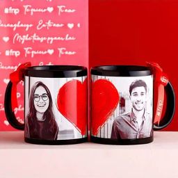FNP Personalised Photo Love Mugs - Set of 2-77