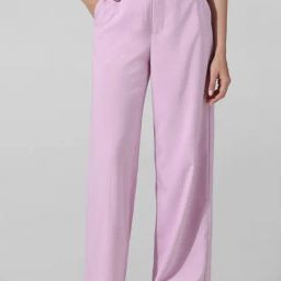 Only Lavender Regular Fit High Rise Pants-image-52