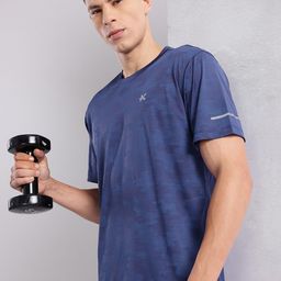 HRX by Hrithik Roshan Rapid-Dry Reflective Detail Training T-shirt-picture-33