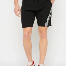 Duke Black Blended Regular Fit Solid Shorts-picture-23