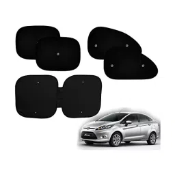 Auto Pearl Black Medium Size Window Sunshade Curtains for Fiesta Old-6
