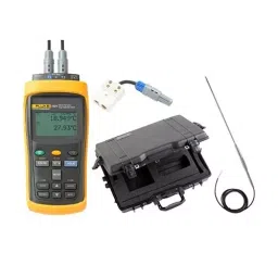 FLUKE CALIBRATION Thermometer, 2Ch, -200 To 420Deg C, 1524-P3-256-43