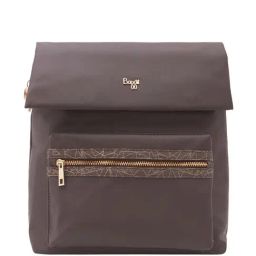 Baggit Volga Auplin Brown PVC Large Backpack-image-48
