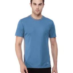 Chkokko Blue & Grey Regular Fit Sports T-Shirt-picture-32