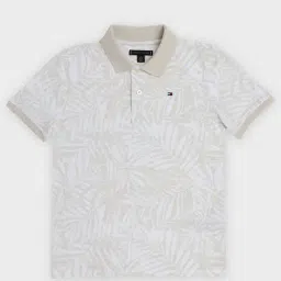 Tommy Hilfiger Kids Beige Printed Regular Fit Polo T-Shirt-picture-27