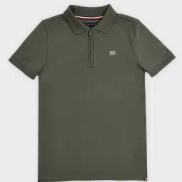 Tommy Hilfiger Kids Grey Regular Fit Polo T-Shirt-picture-24