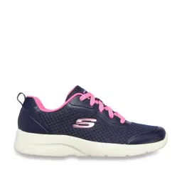 Skechers Women's DYNAMIGHT 2.0-SPECIAL MEMORY Navy Hot Pink Casual Lace Up Shoe-0