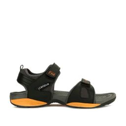 Campus Men's Black Floater Sandals-image-22