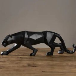 The Artment Black Resin Modern Art Panther Statue-image-84