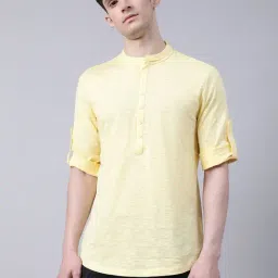 Antony Morato Yellow Regular Fit T-Shirt-image-56