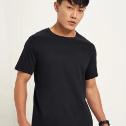 Ajile By Pantaloons Black Cotton Regular Fit Sports T-Shirt-picture-20