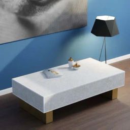 Casagold White Striped Harmony Mother of Pearl Inlay Rectangular Medium Coffee Table-image-34