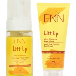 ENN Litt Up Ubtan Skin Brightening Foaming Face Wash & Face Mask-27