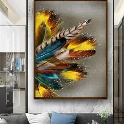 The Art House Abstract Multicolor Canvas Painting-43