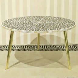 Casagold Grey Trinity Mother of Pearl Inlay Medium Coffee Table-image-78