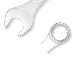 Mansarovar 28 mm Chrome Vanadium Steel Combination Open & Ring End Spanner, No.14 image 2