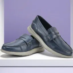 Woodland Men's Navy Loafers-picture-49