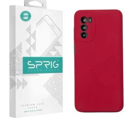 Sprig Liquid Silicone Back Cover for MOTOROLA G52 (Red)-image-6