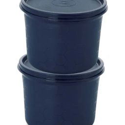 Magnus Blue Stainless Steel Microwave Safe Easy Lock Kitchen Food Storage Containers With Lid  - Set of 2-25