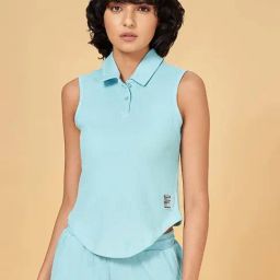 Ajile by Pantaloons Blue Cotton Sports T-Shirt-picture-30