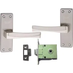 Atom Stainless Steel, Zinc Alloy Silver Door Handle Lock Set, BL-FORTUNE-2-SS-image-47