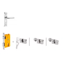 Dorset HL Series -Zara HL ZA 203 mm(8 Inch) PT Finish Combo Lock Sets With Mortise Lever Lock (KY)-28