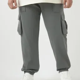 Bewakoof Grey Relaxed Fit Joggers-image-121