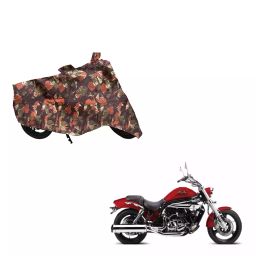 Auto Pearl Waterproof Two Wheeler Cover For Hyosung Aquila Pro 650 (Green & Multi Color)-image-63